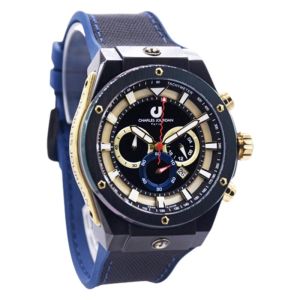 JAM TANGAN CHARLES JOURDAN ORIGINAL JAM CHARLES JOURDAN CJ1119-1022C  Men CT - Cloth - Biru - JAMDUNIA / JAM DUNIA JD18 # JAM TANGAN PRIA JAM PRIA JAM TANGAN ANTI AIR $ CHARLES JOURDAN PRIA ORIGINAL CJ1119 1022C CJ 1119 1022 CHARLES JORDAN