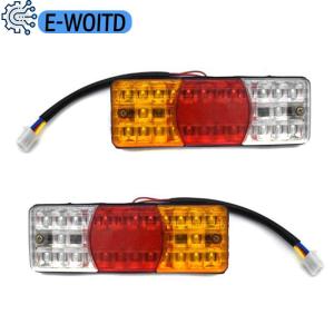 E-WOITD 3Colors LED Waterproof Tail Light Reverse Brake Stop Motorcycle Turn Signal 12V