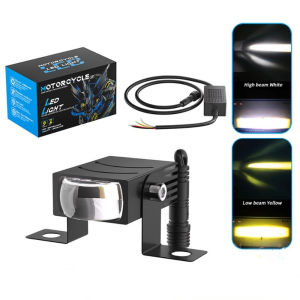 XENMART Waterproof LED Spotlights Two-Color Durable Fog Spotlights  Motorcycle Spotlight Motorcycle Work