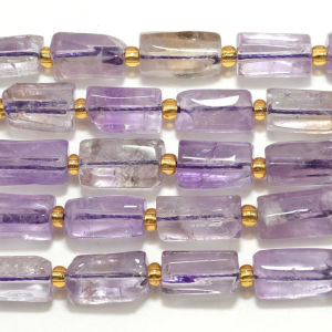 Natural Amethyst Irregular Tube Nugget  Rough Size 6x10mm