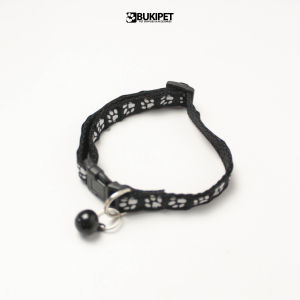 Kalung Kucing Bahan Nylon Stripe Murah - BUKI PET PAWPRINT NECKLACE