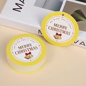 [COD] Christmas tags with 8 designs Christmas tree decoration small cards Christmas gift wrapping pendants
