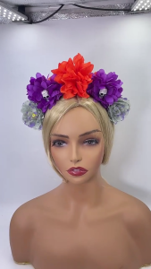 Gothic sọ phù thủy hoa hồng bờm tóc hình đầu lâu Halloween Trang phục nhập vai proms bên buổi trình diễn trực tiếp mũ nón