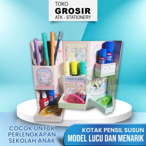 Kotak Pensil Karton Susun Karakter lucu-lucu ~ Toko Grosir ATK Stationery