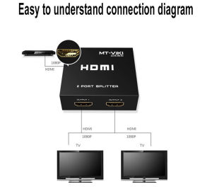 Bộ chia tín hiệu HDMI 1 ra 2 MT-VIKI MT-SP102M | Hàng chính hãng