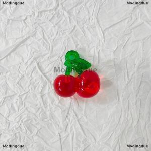 [COD] Modingdue 10Pcs Transparent Resin Red Cherry Strawberry Pendants For Women Bracelet Necklace DIY Jewelry Making Accessories