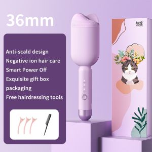 【Fast delivery】XIAOMI New 36mm Wavy Hair Curlers Curling Iron Wave Volumizing Hair Lasting Styling Tools Egg Roll Head Waver Styler Wand