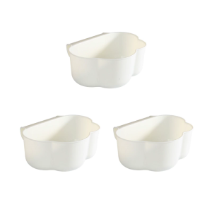 MultiPurpose Hanging Kitchen Trash Can Wall Mounted Cloud Design Waste Basket For Fruit Peels Storage Easy to Clean 3PCS