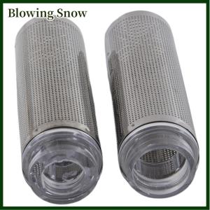 Blowing Stainless Steel Fish Tank Filter Fish Tank Fish Shrimp Mesh Net Filter Metal Pre-Filter Tube Filter Accessory Fish Tank Intake Strainer Pre-Filter Cover for Aquarium Fish Tank