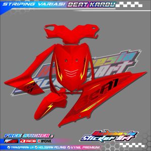 STRIPING VARIASI HONDA BEAT KARBU / STICKER LIST MOTOR HONDA BEAT KARBU