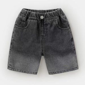 ไม่จำกัด X กางเกงขาสั้นของเด็กคร็อปแพนท์ฤดูร้อนเด็กผู้ชายแฟชั่นการไล่ระดับสีกางเกงลำลองสไตล์เกาหลี Celana Pendek Denim สำหรับเด็ก