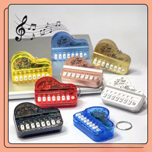 Creative แบบพกพาเครื่องดนตรีของเล่นเปียโนพวงกุญแจ Key แหวน Mini คีย์บอร์ดอิเล็กทรอนิกส์สําหรับเด็กกระเป๋า Keyring Party เครื่องประดับ