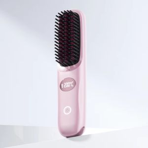 [SG In Stock] Fast Straighening Comb Negative ion hair care Quick heating Portable hair straightener