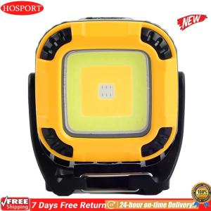 Portable LED Work Light Rotatable USB Rechargeable Lamp with Hook Magnetic Flashlight