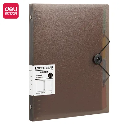 Deli Binder / Loose-Leaf Notebook A4 A5 B5 Strap Kunci HXX-3