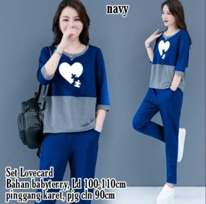{ THABITHA } HN / MC / setelan konika / set konika lovecard / one set / setelan wanita / baju setelan wanita terbaru / baju setelan / baju cewek / setelan wanita kekinian / setelan wanita korean style / setelan terbaru / { free ongkir + cod }