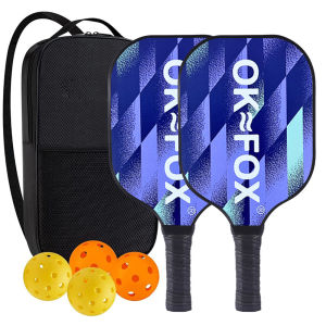 Pickleball Paddles Set Pickleball Set with Premium Gradient and Fiberglass Face Pickleball for Outdoor Sports