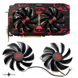 พัดลมการ์ดจอ POWERCOLOR RX 580 590 Red Devil graphics card fan PLD10010B12HH