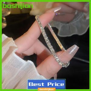 bashijian Fashion Charm Zircon Tennis Bracelet Elastic Chain Bracelet Adjustable Chain Bracelet Women Jewelry