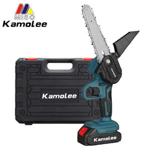 Kamolee 6 Inci Gergaji Listrik Nirkabel 1200W Mini Chainsaw & Alat Pemangkasan Kayu
