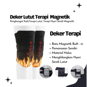 Deker Lutut Penghangat Kaki Sepasang / Deker Terapi Lutut Nyeri / Deker Terapi Lutut Magnetik