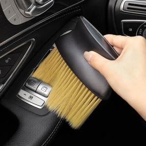 [caichuitan] Sweeping Dust Soft Brush Car Wash Tool Artifact Car Interior Gap Dust Brush Air Outlet Cleaning Brush