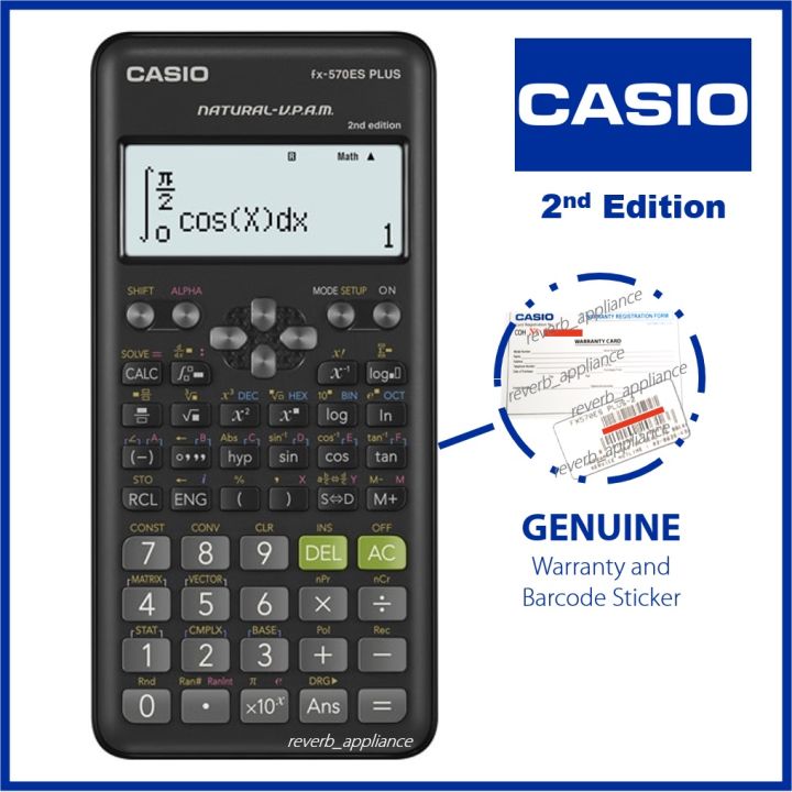 Casio Fx570es plus 2nd edition TRANSPARENT Casing Scientific Calculator