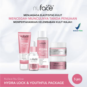 Nuface Serum Nu Glow Hydra Lock 5in1 - Paket Pencerah & Penahan Penuaan