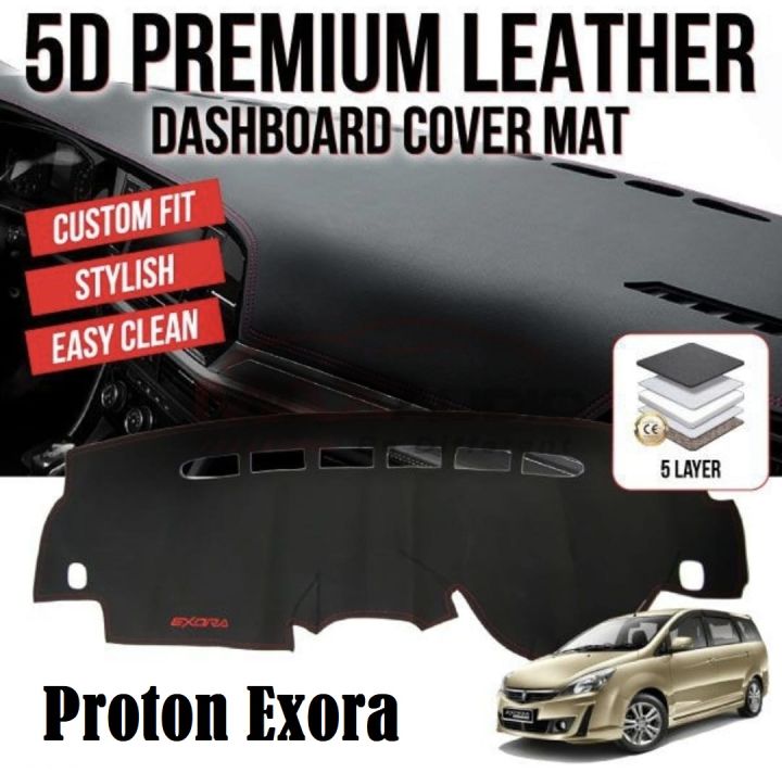 Proton Exora Dashboard Cover Leather Dashboard Cover Car Dashmat
