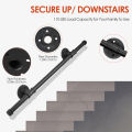 Handrails for Indoor Stairs for Stairs Steps,Metal Non-Slip Easy Install for Outdoor Indoor Stairs Porch Deck Hand Rail. 