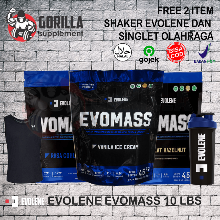 Evolene EvoMass EVO MASS 10 lbs (4.5 KG) BPOM HALAL MUI