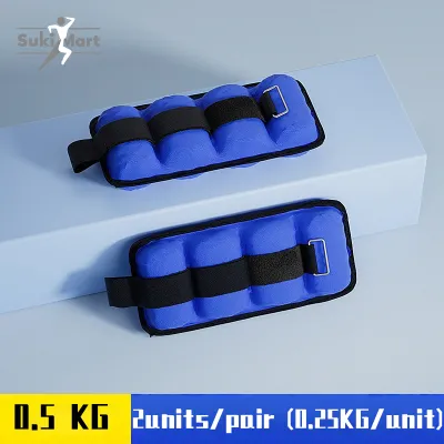 Suki mart Ankle Weights set Sand Bags Pair 1kg-12kg Adjustable Strap Strength forTeenagers And Adult
