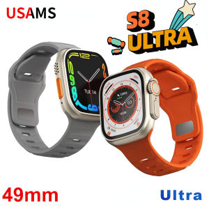 USAMS Original S8 Ultra Smart Watch Series 8 49mm 1:1 Case 2.0 inch HD Screen Thermometer Sports Smartwatch Bluetooth Call Waterproof