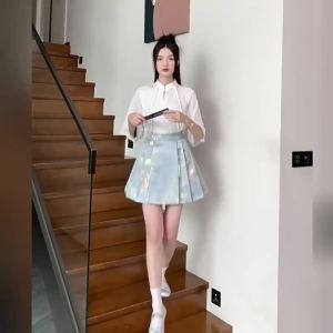 Spring Autumn Fashion Elegant High Waist Horse Face Skirt Casual Versatile Western Style WomenS Clothing Skirts