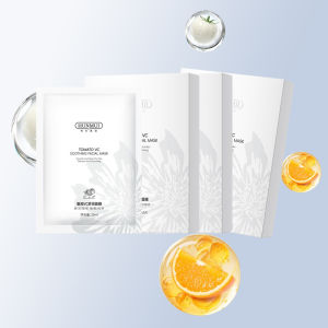 【买二送一】Crystal Tomato Mask Deep Hydrating Nourishing Repairs After Sun Exposure Facial Skin Moisturizing Sleeping Mask Anti-Wrinkle Good Night Frozen Firming Anti-oxygen and Anti-sugar Essence Mask
