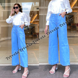 TRIVELA - Kulot Jeans Tulang Snow Polos High Quality REALPIC