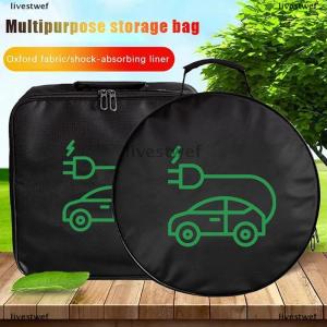 [COD] livestwef Electric Vehicle Charging Cable Bag Car Charger Cable Storage Bag Auto Trunk Organizer Waterproof Charger Cable Handled Bag