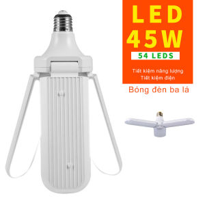 Bóng đèn led hình 3 cánh quạt siêu sáng 45w- Sử dụng chip led nên đèn phát nhiệt cực thấp độ sáng cao bảo hành 1 năm.