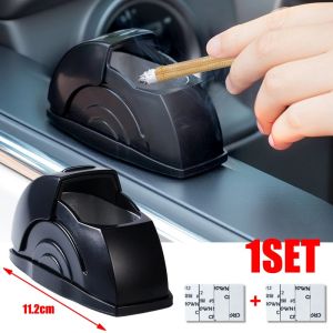 Xe di động gạt tàn không khói hứng tàn thuốc tự động cửa xe tải núi đen thùng rác mini tự động tiện ích cho nam giới phụ kiện nội thất