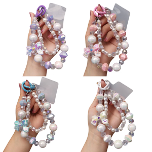 Handmade Beaded Phone Lanyard With Adjustable Wrist Strap Delicate Design For Smartphones Keys Accessories