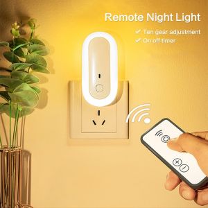 Đèn Ngủ Olval Thông Minh Có Remote Điều Khiển - Tùy Chỉnh 3 Chế Độ Có 10 Cấp Độ Sáng