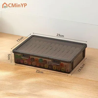 CMinYP กล่องจัดระเบียบเอกสาร1ชิ้นกล่อง A4เอกสารรับรองครัวเรือนข้อมูลสำคัญกล่องเก็บหนังสือลงทะเบียนกันฝุ่น