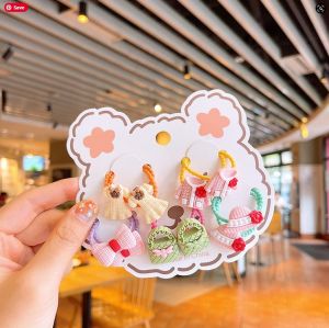 10pcs Korean Cute Girls Hair Accessories Set Elastic Hair Tie Birthday Gift For Kids Baby Pengikat Rambut Budak Perempuan