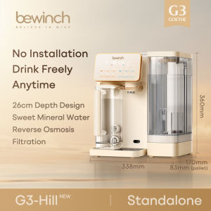 Bewinch G3 Desktop RO Reverse Osmosis Water Dispensers No Installation Needed with UV and Mineralization Functions Compact No Installation Suitable for Sideboard 7 Temperature Settings 6 Quantitative Levels