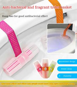 Intelligent wallmounted basket cleaner to remove stains and leave fragrant toilet deodorizer