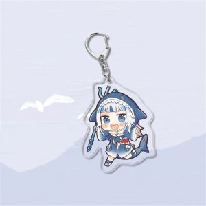 RD5BA7 6cm Phim hoạt hình Gawr GURA Cosplay Murasaki Shion Vtuber Hololive Keyring Hololive Dây Chuyền Vòng chìa khóa Hololive Móc Chìa Khóa