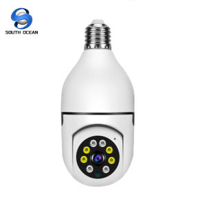 South Ocean V380 Pro CCTV Bulb Camera Wireless WiFi Connect To Cellphone Auto Tracking IP Security Camera With Voice