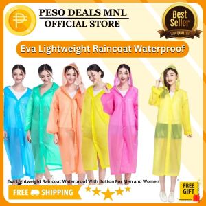 Eva Lightweight Raincoat Waterproof With Button For Men and Women Kapote Motorcycle