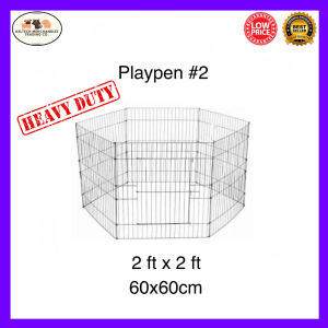 Playpen #2 Dog Fence High Quality Locally Made for Pet Puppy Dog Cage Foldable and Collapsible 6 / 8 Panels 2x2ft