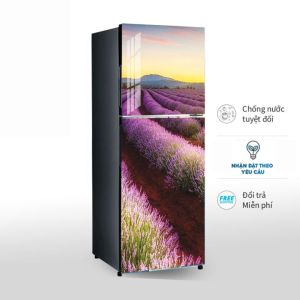 Miếng dán tủ lạnh - chất liệu decal chống thấm có sẵn keo phù hợp mọi loại tủ